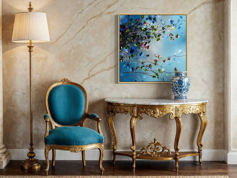 Original Abstract Floral Painting by Anastassia Skopp