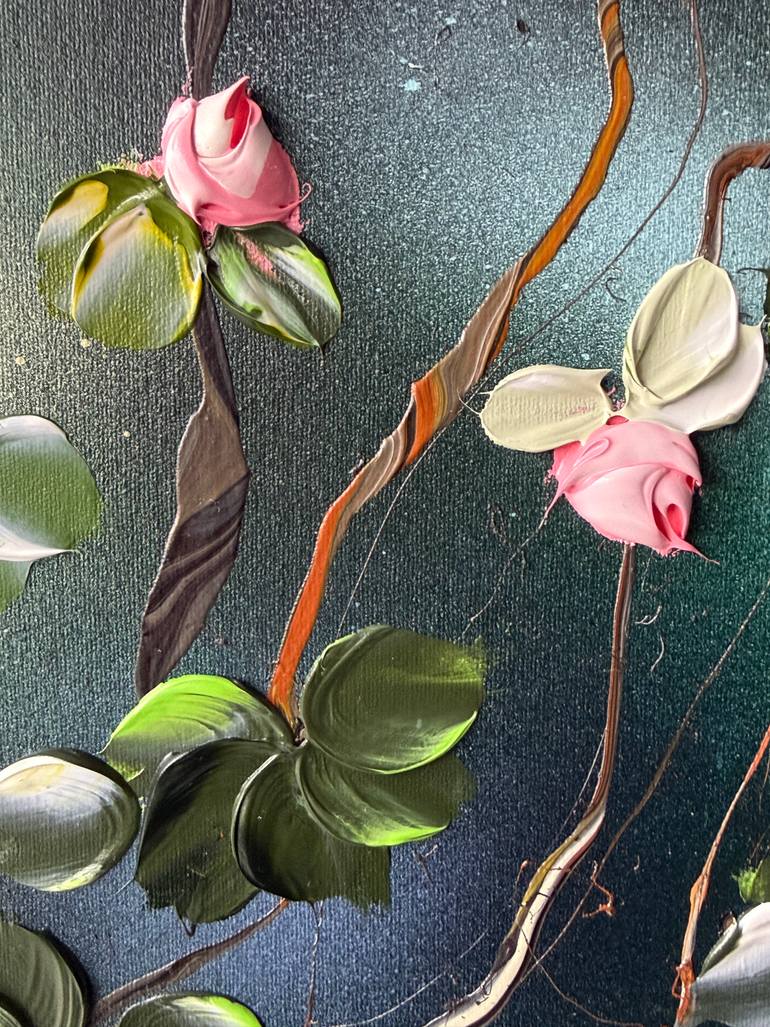 Original Abstract Garden Painting by Anastassia Skopp
