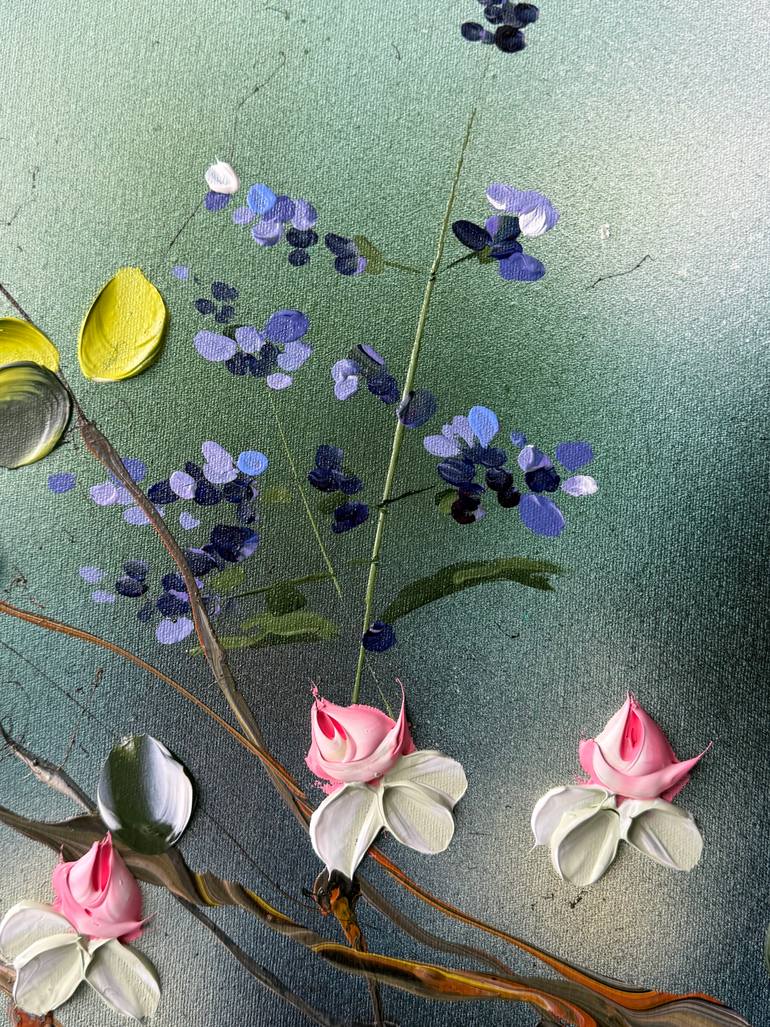 Original Abstract Garden Painting by Anastassia Skopp