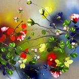 Framed floral art - Light Field II by Anastassia Skopp