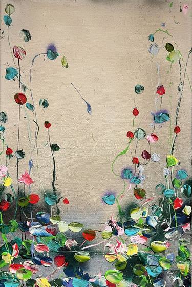 Original Abstract Floral Paintings by Anastassia Skopp