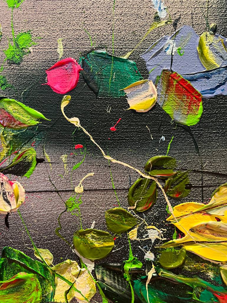 Original Abstract Floral Painting by Anastassia Skopp