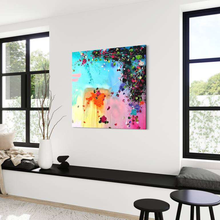 Original Abstract Floral Painting by Anastassia Skopp