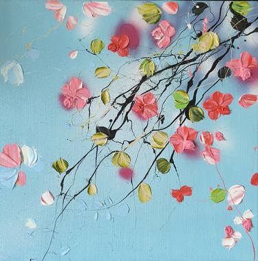 Original Abstract Floral Paintings by Anastassia Skopp