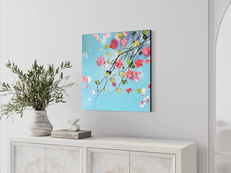 Original Abstract Floral Painting by Anastassia Skopp