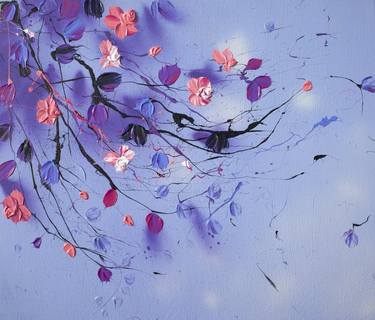 Original Abstract Floral Paintings by Anastassia Skopp