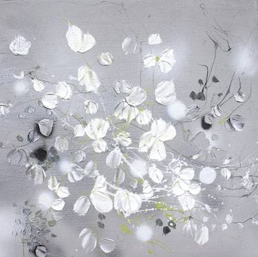 Floral painting "Silver Fog III" thumb