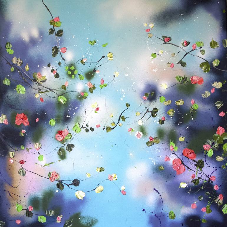 Original Abstract Floral Paintings by Anastassia Skopp