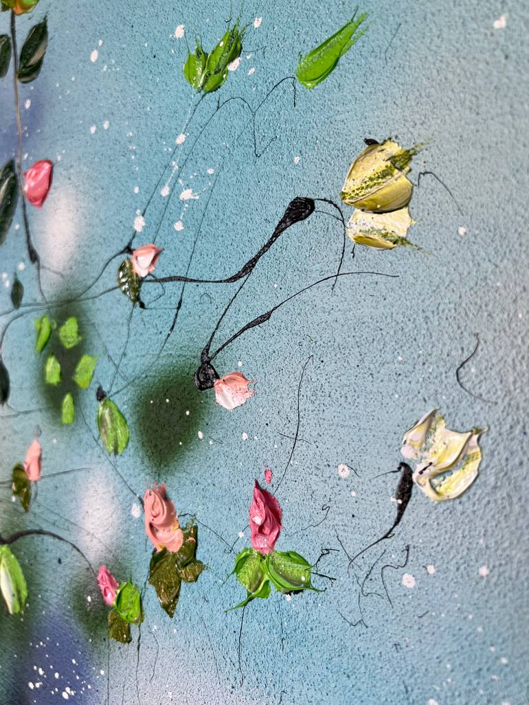 Original Abstract Floral Painting by Anastassia Skopp