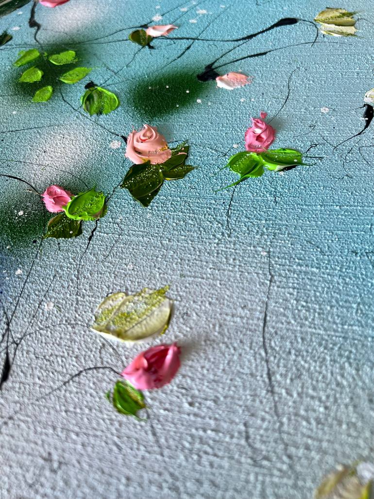 Original Abstract Floral Painting by Anastassia Skopp