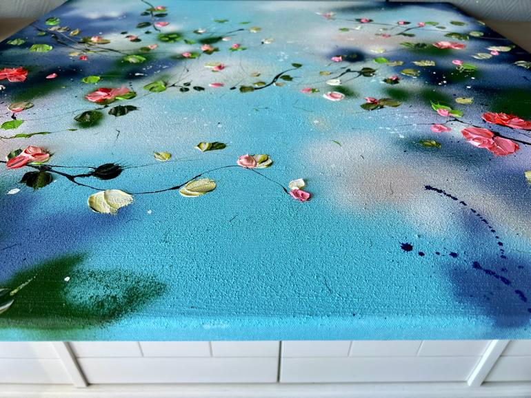 Original Abstract Floral Painting by Anastassia Skopp