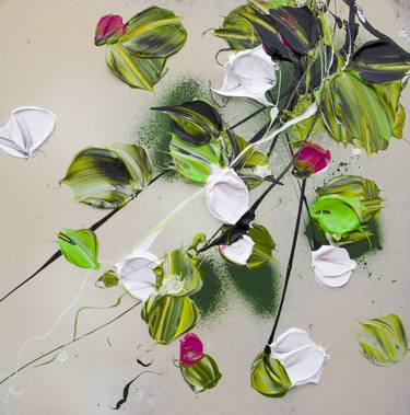 "Little Blossoms #1" framed acrylic artwork thumb