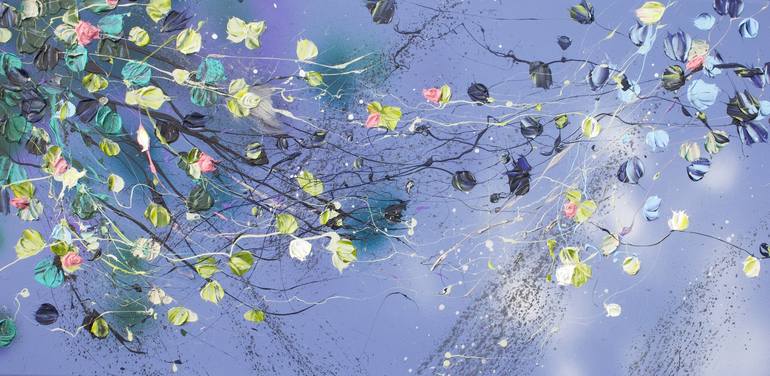 Print of Abstract Expressionism Floral Paintings by Anastassia Skopp