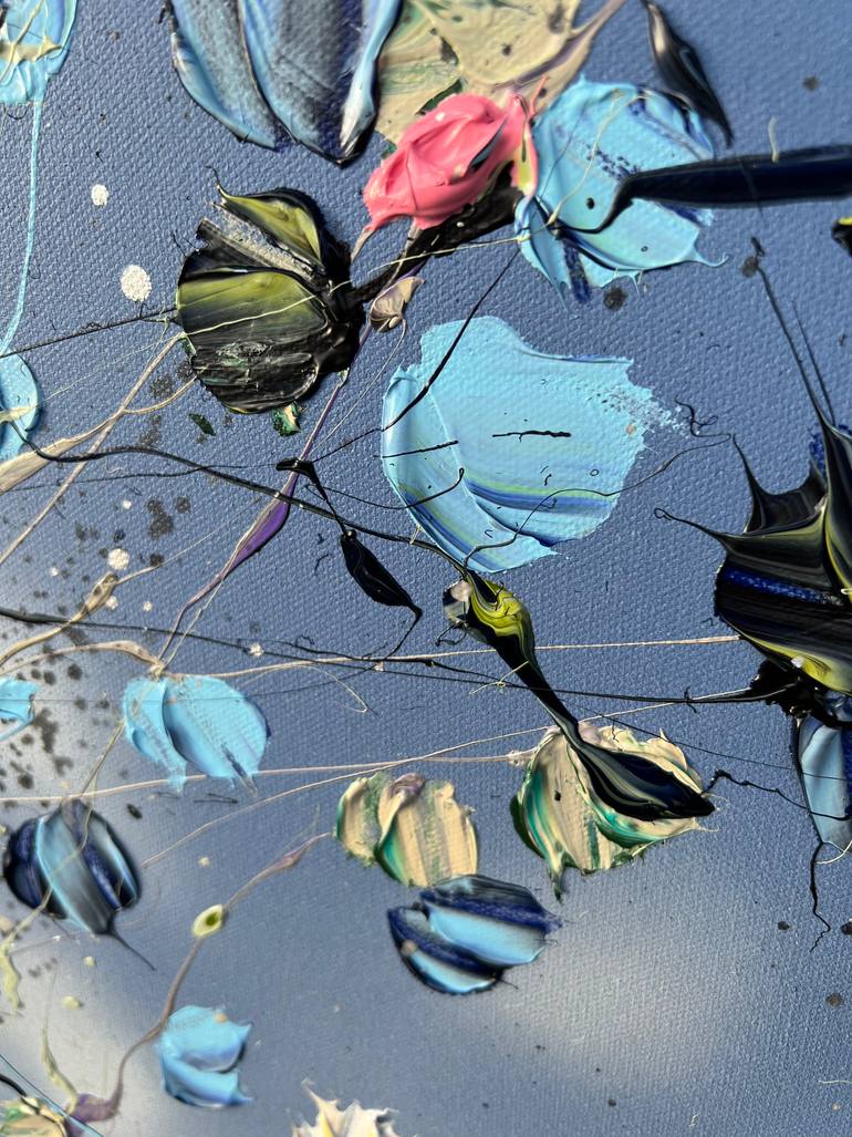 Original Abstract Expressionism Floral Painting by Anastassia Skopp