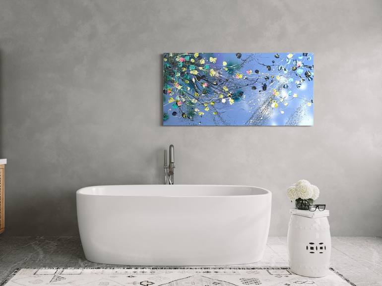 Original Abstract Expressionism Floral Painting by Anastassia Skopp
