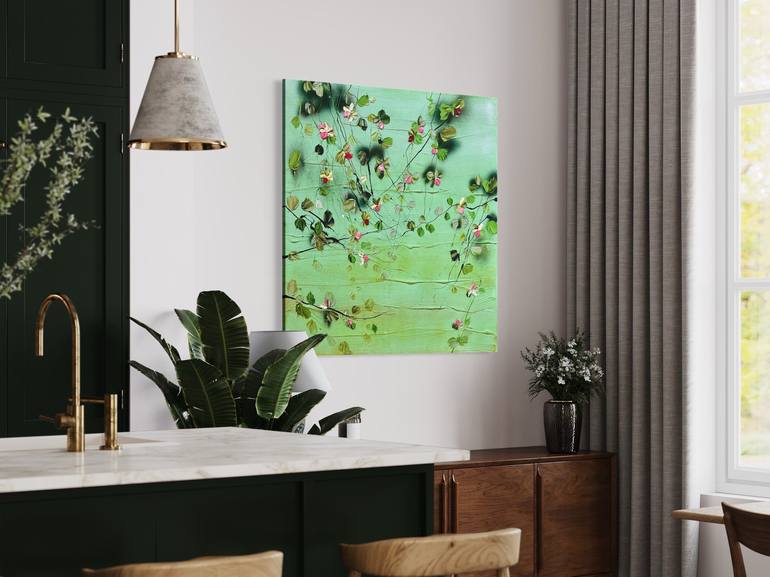 Original Abstract Floral Painting by Anastassia Skopp