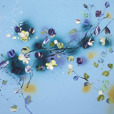 Original Abstract Expressionism Floral Paintings by Anastassia Skopp
