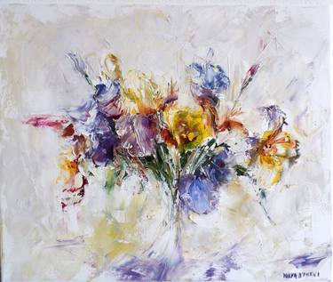 Print of Abstract Expressionism Floral Paintings by Igor Navrotski