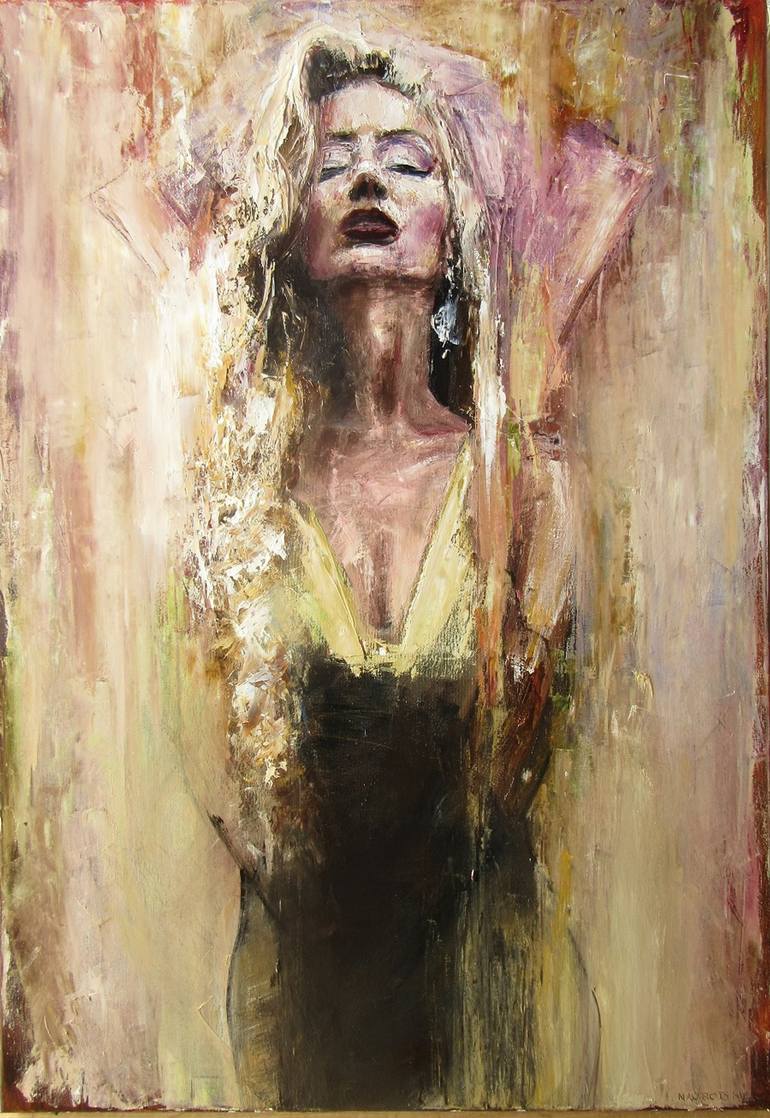 Golden Kiss Painting by Igor Navrotski | Saatchi Art