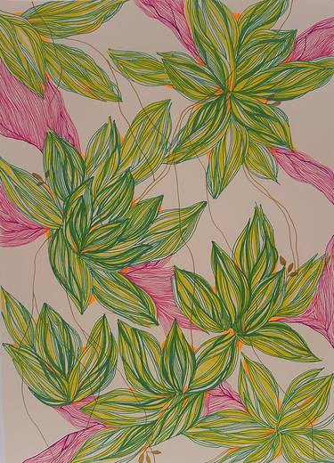 Print of Abstract Botanic Drawings by Nataliia Kravtsiv