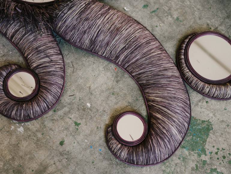 Original Abstract Geometric Installation by Gabriela Sagarminaga