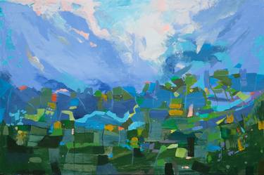 Original Abstract Landscape Paintings by Sumita Maity