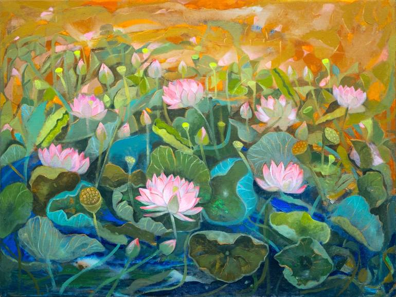 Print of Contemporary Nature Paintings by Sumita Maity