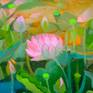 Detail from 'Untitled (Lotus Pond)' - I