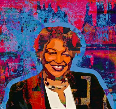 Print of Abstract Celebrity Mixed Media by Ari Rosenthal