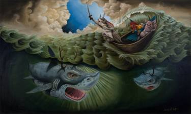 Original Folk Classical mythology Paintings by Brady Willmott