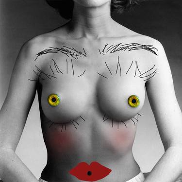 Print of Dada Nude Collage by Miray Masry