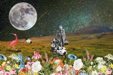 Print of Surrealism Outer Space Collage by Miray Michael