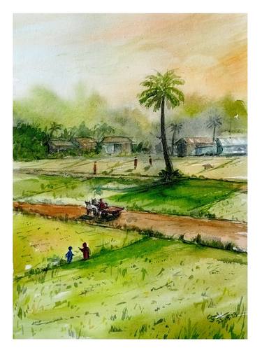Original Fine Art Landscape Paintings by Billal Hossain