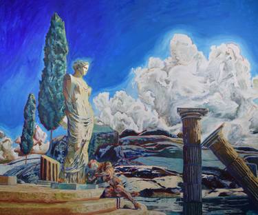 Original Classical mythology Paintings by Douwe Dijkstra