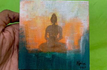 Lord Buddha - Acrylic on canvas thumb