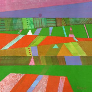 Print of Abstract Landscape Paintings by Csaba Szegedi