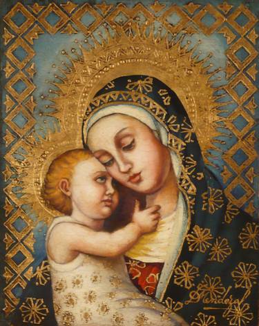Original Baroque Religion Paintings by Diana Mendoza