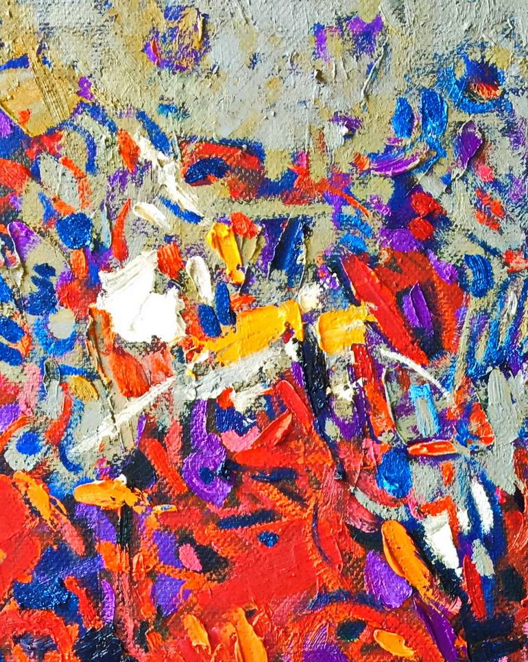 Original Abstract Painting by Phùng VăN Tuệ