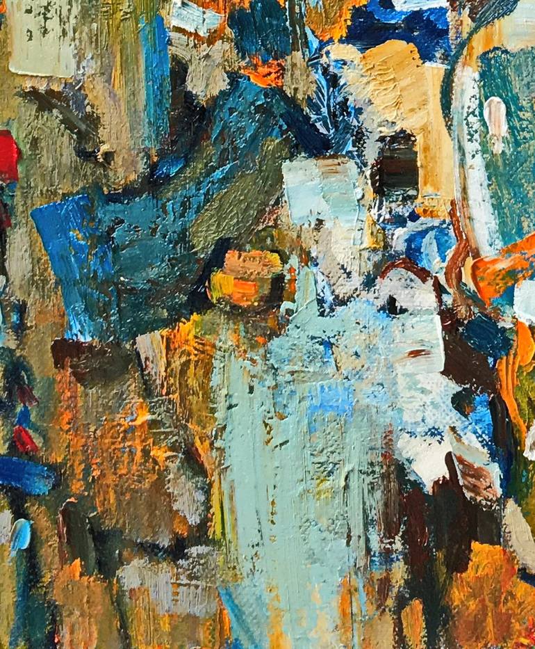 Original Abstract Expressionism Abstract Painting by Phùng Văn Tuệ