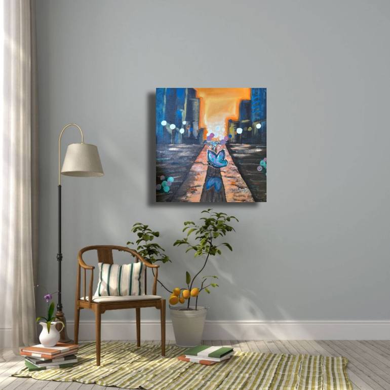 Original Contemporary Cities Painting by Maryna Yasar