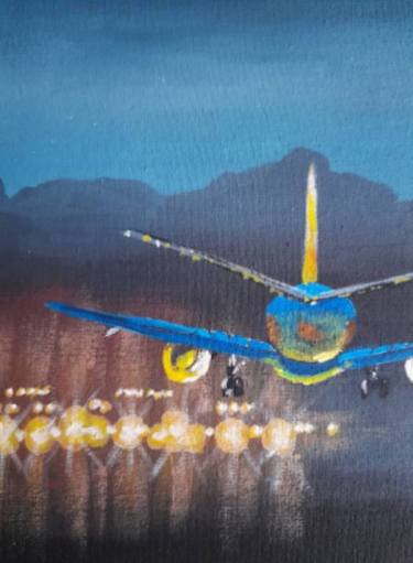 Print of Aeroplane Paintings by Maryna Yasar