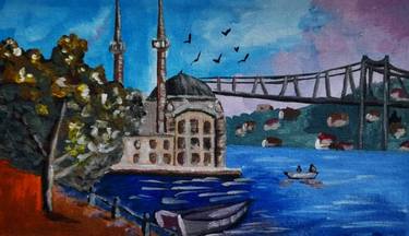 Istanbul Original Art Travel Painting Islamic Art thumb