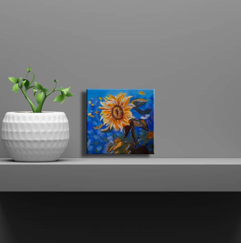 Original Conceptual Floral Painting by Maryna Yasar
