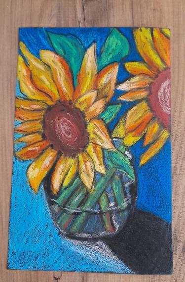 Sunflower Painting Flowers Original Art thumb