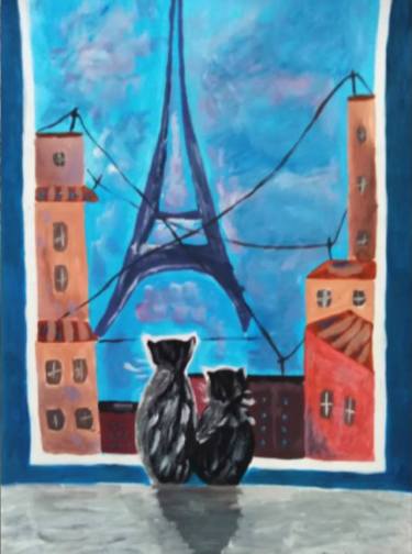 Print of Figurative Cities Paintings by Maryna Yasar