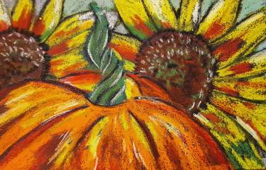 Sunflowers Pumpkin Painting thumb