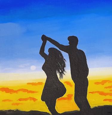 Love Painting Couple Original Art thumb