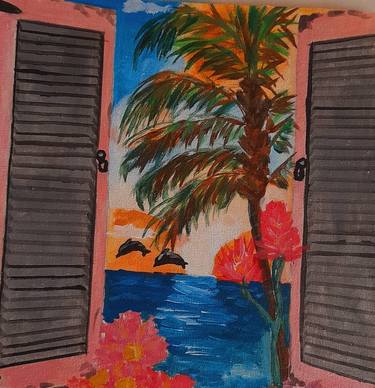 Tropical original painting thumb