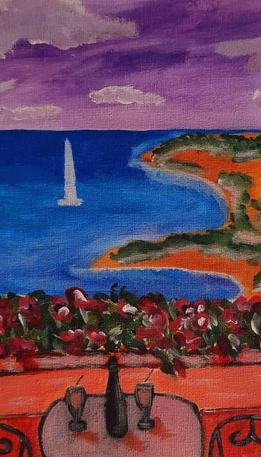 Original Minimalism Seascape Paintings by Maryna Yasar