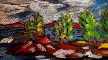 Lake Tahoe Original Pastel Painting thumb